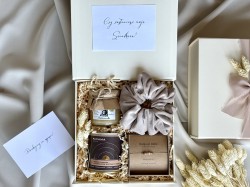 Zestaw prezentowy orzech i beż dla Niej 